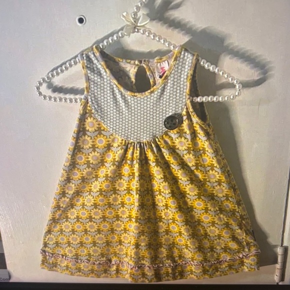Matilda Jane Other - Matilda Jane Serendipity Sleeveless Sunflower Print Dress 4 Cottagecore Floral